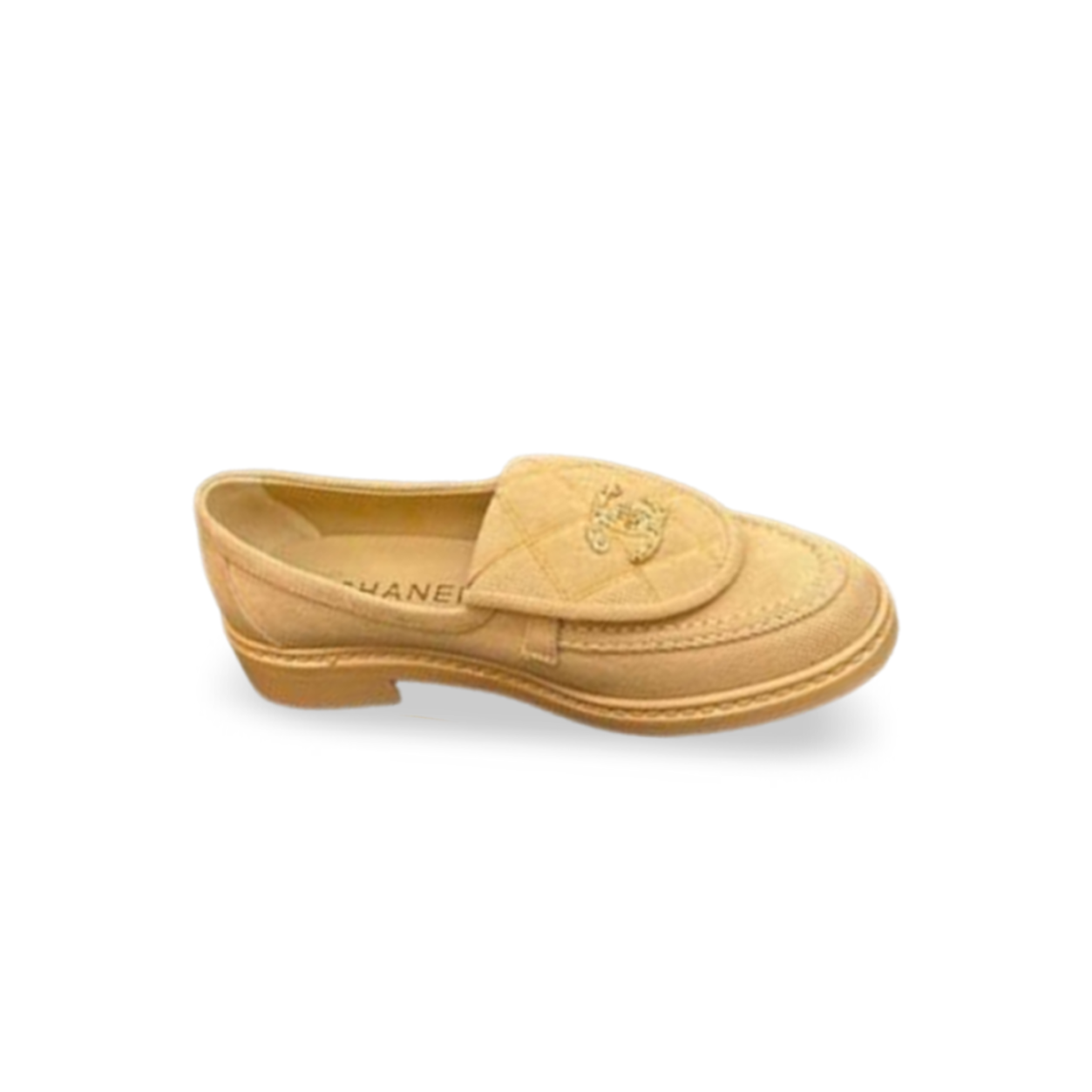 Ch**el quilted leather cc turnlock loafers